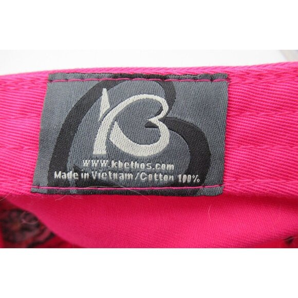 KBETHOS HAT Women Sugar Skull Floral Embroidered Cap Rhinestone Bling Adjustable - Picture 4 of 5